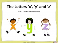 The Letters x, y and z - EYFS